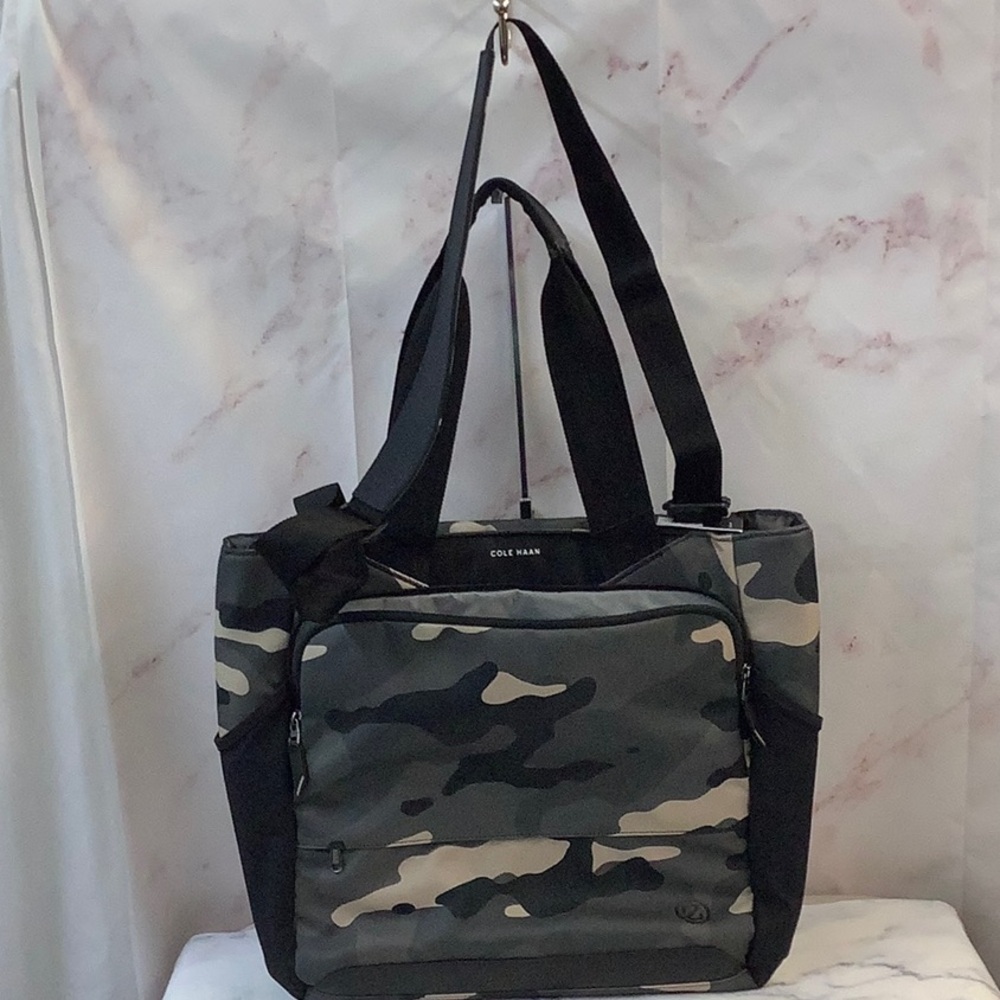 NWT Cole Haan Zerogrand All Day Tote Color Woodland Camo Handbag